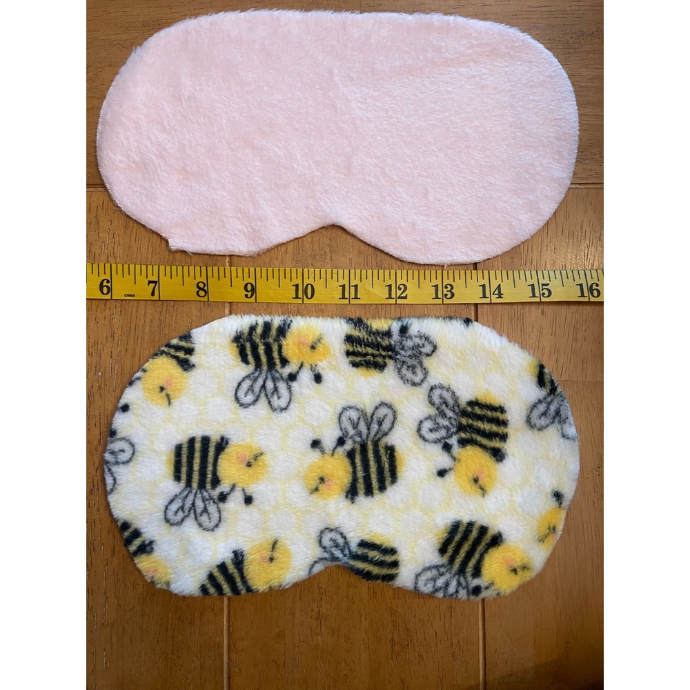 Lot of 14 PreCut Faux Fur Sleep Mask Fronts – Craft Sewing Destash – Mask Making